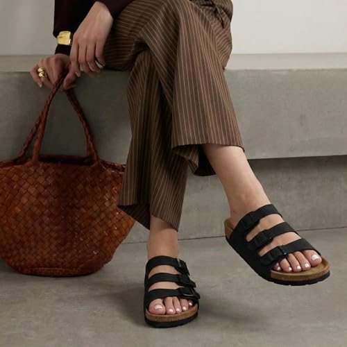 Image of CUSHIONAIRE Women's Lela Cork footbed Sandal with +Comfort