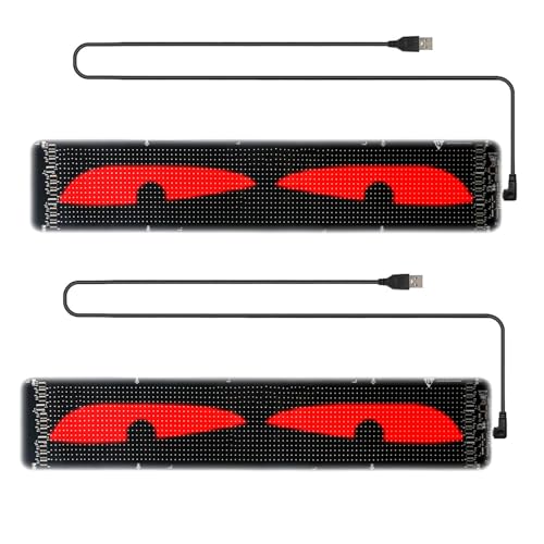 Señal LED programable para coche de diseño flexible ultra delgado para parabrisas pack doble 5