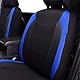 Flying Banner Gabardine Netz Auto Sitzbezüge Seitenairbag universell für die meisten Autos LKWs Lieferwagen SUVs (Vordersitze, Schwarz und Blau)