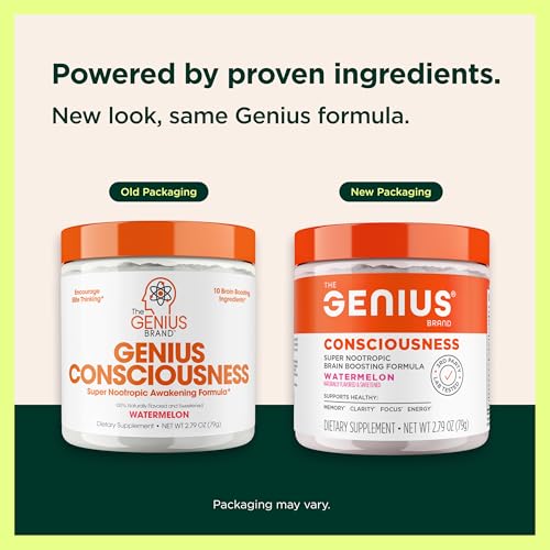 Genius Consciousness - Premium Nootropic Powder for Focus, Memory & Mental Clarity - AlphaSize, NeuroFactor, Lion’s Mane & Dynamine - Natural Brain Booster for Studying, Work & Creativity – Watermelon - Image 3