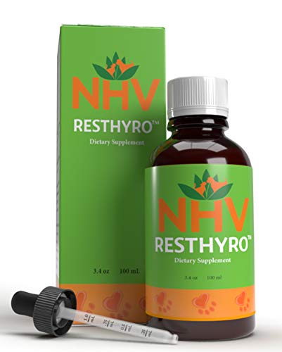 NHV Resthyro -Natural Hyperthyroid Support for Cats, Dogs, Pets. 100% Natural hyperthyroid Supplement