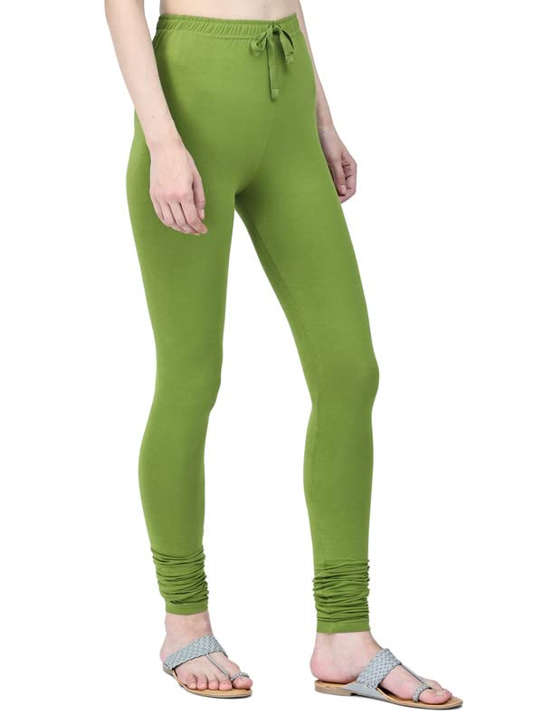 Image of Robinbosky Cotton Churidhar Leggings for Women - Stylish, Stretchable & Flattering Fit for All-Day Comfort