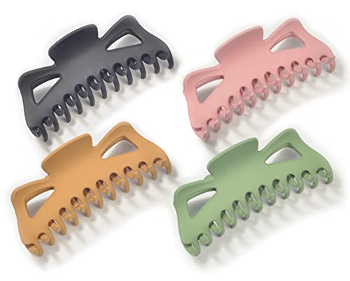 Hair Clips for Women, Extra Large Claw Clips for Thick Hair Styling, Cat Ear Keel Hair Accessories Set (4 Packs)