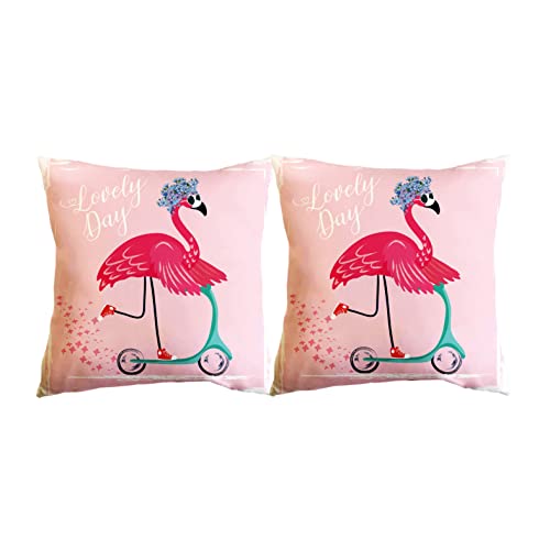 Iuocfer Cute Flamingo Throw Pillow Covers 18X18' Diy Customization Pillowcase Decorative Cushion Covers For Sofa Bedroom Cushion Home Decor Set Of 2 #TOP11