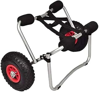 kayak trolleys Foldable Aluminium Kayak Trolley | Adjustable Sit On Top Kayak Trolley Aviation Aluminum Kayak Trailer Canoe Beach Trailer Cart