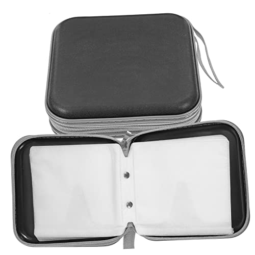 Luxshiny 2Pcs CD Dvd Storage Case Portable Slot Organizer Lightweight CD Holder for Car Home Use Stylish Solid Color Design Protects Against Scratches