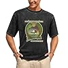 RICHCOLORS Men's Summer Acid Washed T-Shirt Barclay James Harvest Gone to Earth Cool and Breathable L Black #3