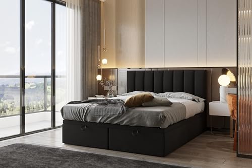 TRADA Boxspringbett Bond - Bett mit Matratze und Bettkasten - Boxspringbett...