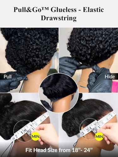 Image of Sunber Ombre Brown Balayage Body Wave Human Hair Glueless Wigs Bye Bye Slip Upgrade 3D Cap Pre Cut 7x5 Lace Front Put On Go 3S Wear Pre Plucked Invisible Knots Highlights Brown Body Wave Wig 22Inch
