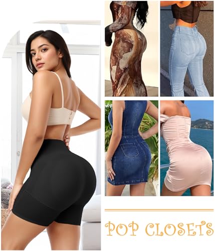 Image of POP CLOSETS Women Butt Lifter Padded Lace Shapewear Thicker Butt Enhancer Control Panties Seamless Fake Buttock Underwear