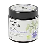 MODO DE EMPLEO: Nuestros productos a base de chaga están disponibles en dos formatos: polvo y cápsulas. Nuestro polvo está compuesto al 100 % por extractos del cuerpo fructífero (fruiting body) de chaga finlandesa, de los cuales al menos el 10 % (es decir, 10 g de cada 100 g) son betaglucanos. El polvo de chaga French Mush es 100 % vegano y ecológico.
