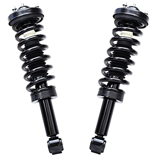 Image of Detroit Axle - 4WD Struts Shocks for 2009-2013 Ford F-150 Complete 2 Front Struts with Coil Spring 2 Rear Shock Absorbers 2010 2011 2012 Replacement Ready Strut Assembly