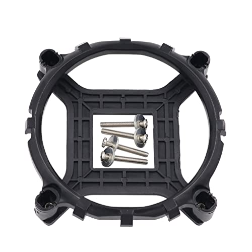 Soporte y placa trasera de plástico para disipadores CPU PC compatible con Intel LGA 775 miniatura 1