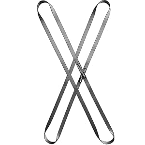 Ffobcca Nylon Kletterschlinge 23KN 60cm Grau 2Stk