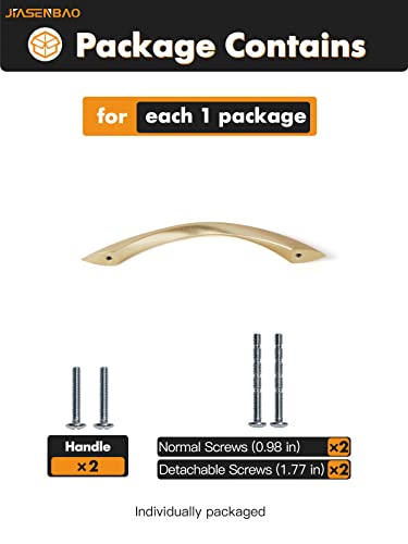 Image of Brushed Gold Cabinet Pulls 5 Inch 20 Pack Arch Twisted Brass Handles Drawer Kitchen Cupboard Bathroom Dresser Cabinet Hardware Zinc Alloy