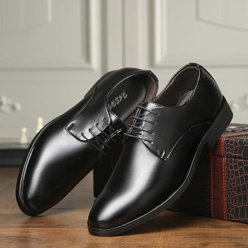 Men's Lace Up Formal Modern Oxford Dress Shoes Classic Durable Comfortable Business Derby Shoes for Men3