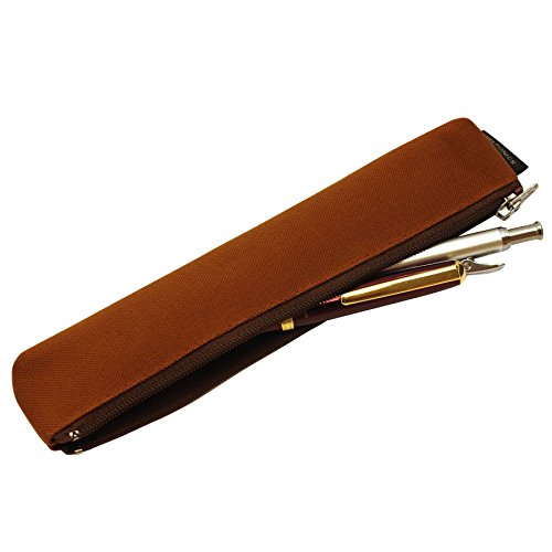 [Delfonics] Marek Slim Pencil Case Simple Cotton School Pen Bag Pencil Pouch Case 500315 Olive #TOP2