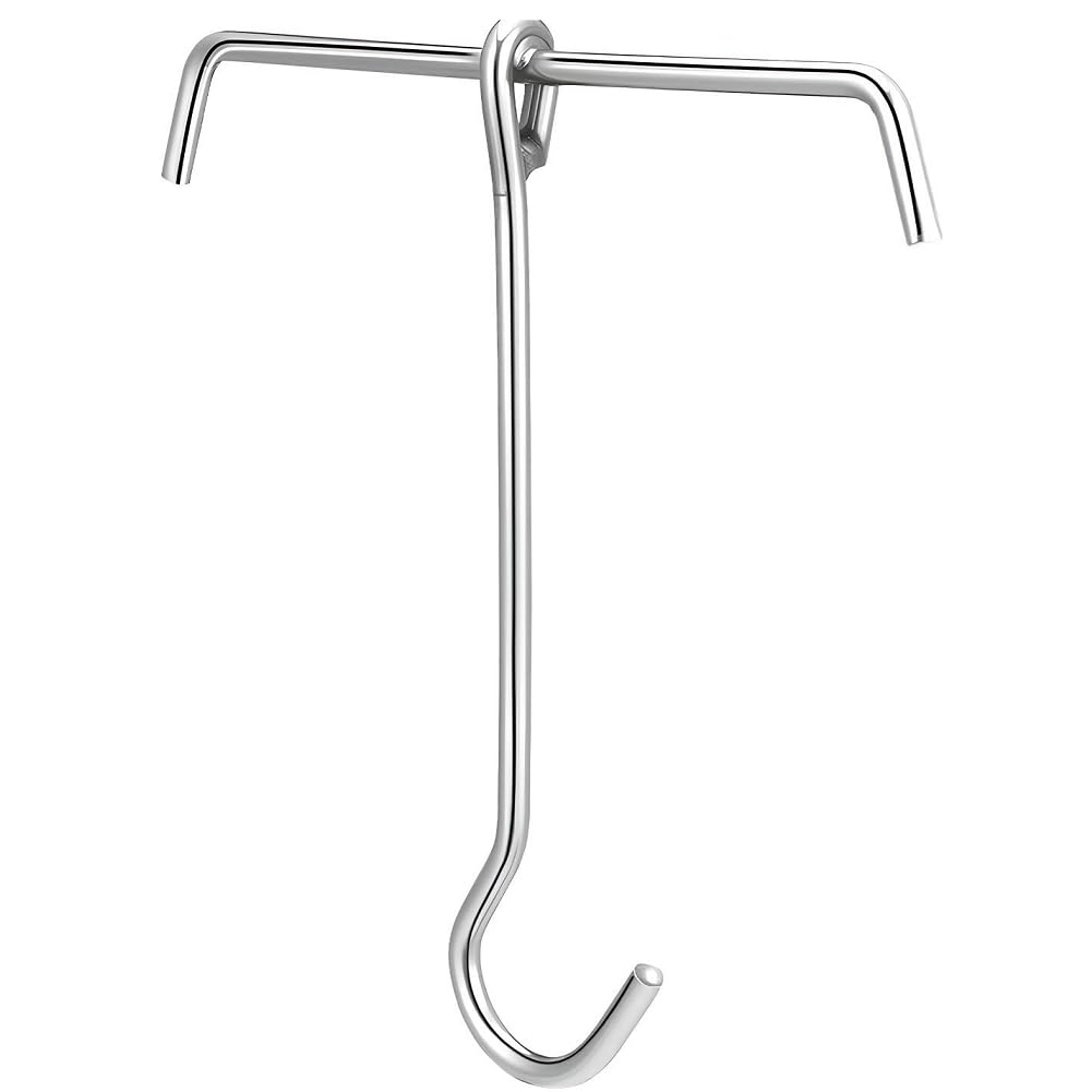 UDSKNV[KSL Hook for Turkey Fryer Stainless Steel Holder Hanger for Thanksgiving Kitchen Restaurant Fried Food Poultry Meat