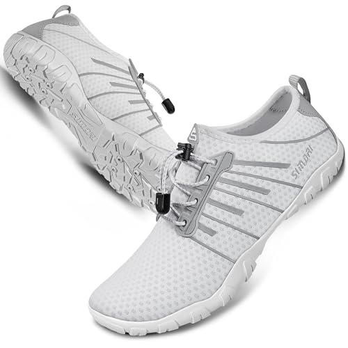 Image of SIMARI Water Shoes for Women Men - Barefoot Quick-Dry Aqua Socks | Lightweight Swim Shoes for Surfing, Swimming, Beach Sports, Kayaking, Diving | Non-Slip Design