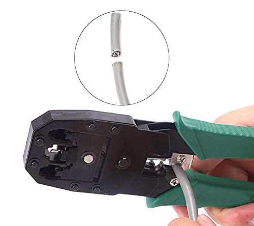 Image of 3 in 1 Modular Crimping Tool, Rj45, Rj11 Cat5E /Cat6 LAN Cutter with Cable Cutter