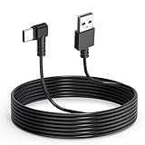 Gebildet USB Cダッシュカム用ダッシュカムケーブル、11.5フィートLアングルタイプCアダプターダッシュカメラ電源コード、ミラーカメラ、ドライビングレコーダー、車載DVR用ダッシュカム充電コード