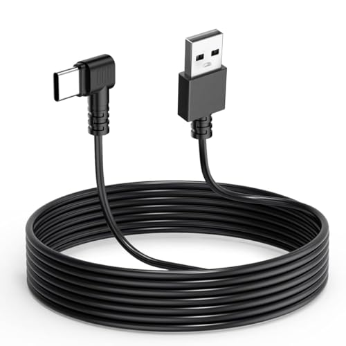 Image of Gebildet Dash Cam Cable for USB C Dash Cam,11.5FT L Angle Type C Adapter Dash Camera Power Cord,Dashcam Charger Cord for Mirror Camera,Driving Recorder,Car DVR
