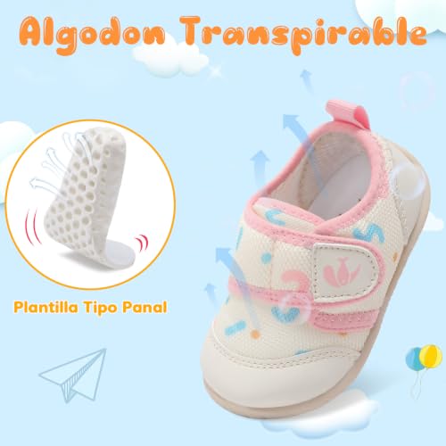 Image of FEETCITY Baby First Walking Shoes Boys Girls Infant Crib Shoes Breathable