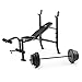 Golds Gym XR 8.1 Combo GGBE99517 Weight Bench with 100 Lb. Vinyl Weight Set