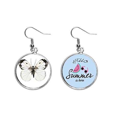 Pendientes de sandía y mariposa oscura para lucir en tus noches de verano