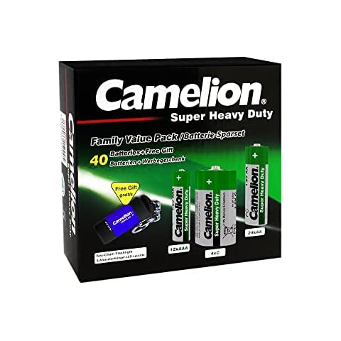 Camelion Super Heavy Duty Household Saving Battery Set (Pack of 40) Cover
