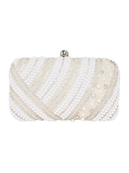 QAIDAFASHIONHandicraft Beautiful Bling Box womens Clutch Bag Purse For Bridal, Casual, Party, Wedding for womens-image-44
