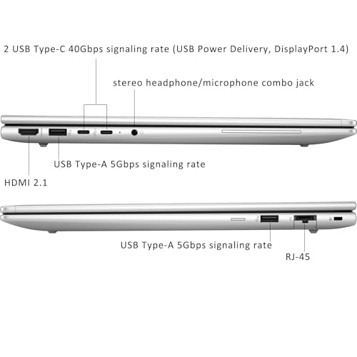 Image of HP Elitebook 665 G11 16 inch FHD+ Business Laptop Computer, 6-Core AMD Ryzen 5 7535U (Beat i5-1335U), 4GB DDR5 RAM, 512GB PCIe SSD, WiFi 6E, Backlit KB, Fingerprint Reader, Windows 11 Pro, Vent-Hear
