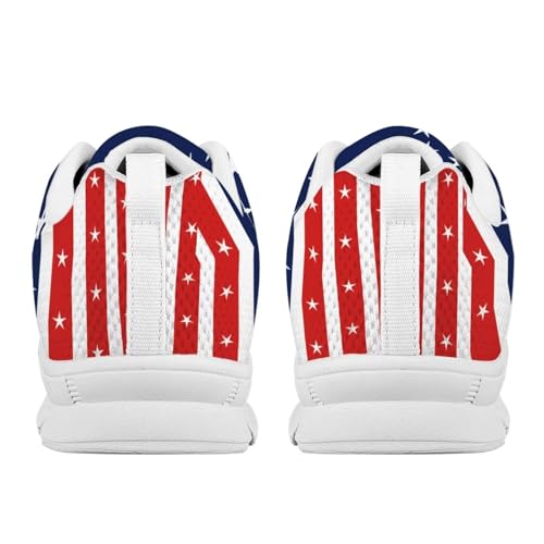 Image of GIFTPUZZ Mens Lace Up Athletic Trainers Running Sneakers Wedge Breathable Gym Lightweight Sports Tennis Shoes