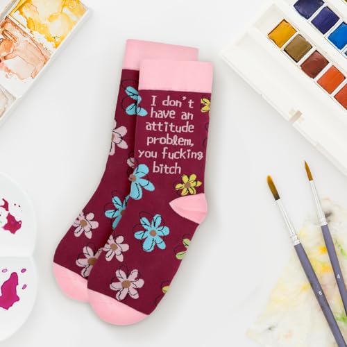 Image of Funny Socks for Women and Teenage Girls, Cute Crazy Unique Novelty Gifts