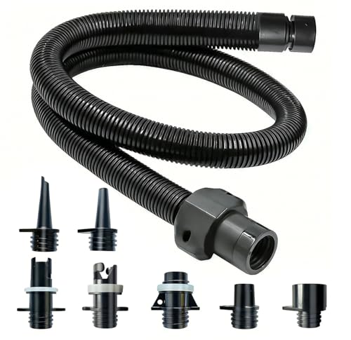 ZAFIED Paddle Board Pump Adapter Hose, Universal Sup Pump Adaptor Hose with 7 Air Valve Nozzles Fits...
