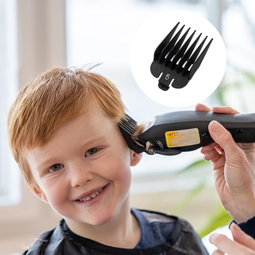 10 Stück Trimmer Aufsätze, Haarschneidemaschine Aufsätze, Haarschneider Aufsatz Set, Haar Clipper Guide Limit Kamm Set 1,5mm bis 25mm für Wahl Meisten Haarschneidemaschinen(Schwarz)