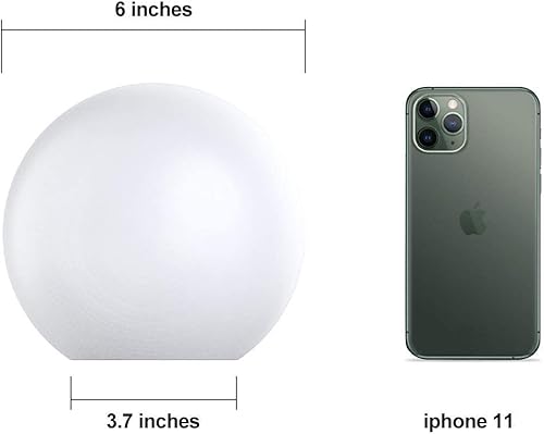 Miniatura 8 de LOFTEK Luz nocturna LED de 6 pulgadas para guardería con control remoto y de presión, 16 atenuación de color RGB (1P) + luz LED flotante grande de