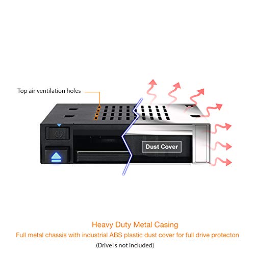 Icy Dock flexiDOCK MB521SP-B Rack au Design extraire Direct Hot Swap, Station d'accueil Interne, Docking pour 1 SSD ou HDD 2.5" SATA/SAS sans Plateau de Disque Dur dans Un Baie de 3.5"