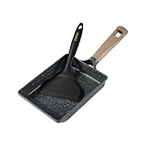 CAROTE カローテ 卵焼きフライパンセット2点 卵焼き器 14*19cm+ワイドターナー IH対応 PFOA PFOS フリー マーブルコート くっつかなく洗いやすい オール熱源 一年保証 ブラック (ブラック, ブラック2点セット)