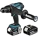 Produktbild Makita Akku-Bohrschrauber, (18 V/5,0 Ah, 2 Akkus und Ladegerät im Makpac), DDF458RTJ Schwarz, Blau