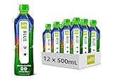 ALO Aloe Vera Juice Drink | BLUE - Aloe Vera + Blueberry | 16.9 fl oz, Pack of 12 | Plant-Based Drink with Real Aloe Pulp