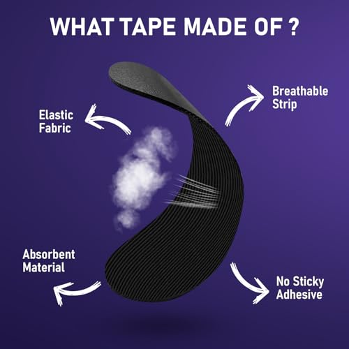 2PC Mouth Tape for Sleeping Painless Removal, Mouth Tape for Sleeping, Skin-Friendly & Residue-Free, Discreet Hold, Mouth Tape with Hole for Sleeping Women adn Men - Image 4