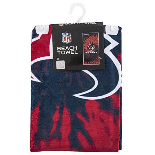 Image of Northwest NFL Houston Texans Unisex-Adult Beach Towel, 30 inch x 60 inch, Psychedelic