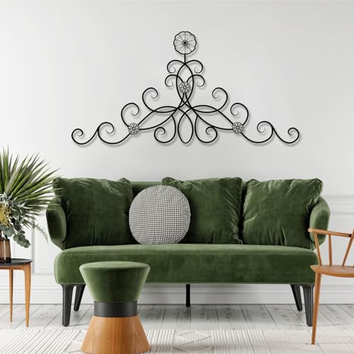 Metal Scroll Wall Decor, Wrought Iron Scroll Wall Decor, Scroll