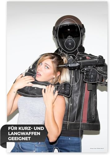 Große Zielscheiben Hostage Target Danielle Valkyrie / 53 x 80 cm/Papier 120g/m (100 Stück)
