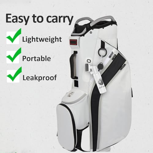 Pro Golf Club Cleaner - 4oz Water Bottle with Groove Cleaner and Retainer Clip, Durable Nylon Bristles for Easy Cleaning, Ergonomic Button Design, Golf Gifts for Men & Essential Accessories