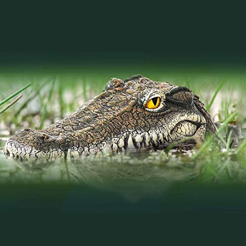Geniff Floating Alligator Head, Pool Accessories Float Alligator For Koi Pond Decoration And Protection To Scare Heron Away #TOP1
