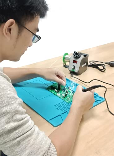 Atetool Soldering Station Kit 60W 110V Auto Standby Sleep Temperature Locking,°C/ºf Conversion Solder Iron Stations With Digital Display,5 Replacement Soldering Tips Solder Sucker Ae689C #TOP5