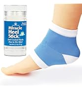Miracle of Aloe, Miracle Heel Stick - Gel Socks Combo with UltraAloe, 2.5 Ounce Stick and Silicon...