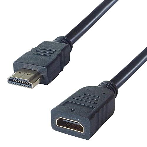 Connekt Gear 5M HDMI 4K UHD Extension Cable, Gold,Black, 5 Meters